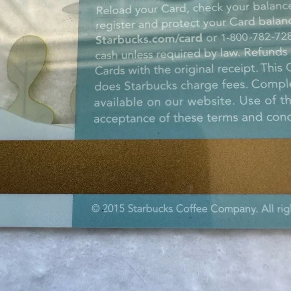 NEW! 2015 Starbucks Gift Card Featuring a Mountain Biker - Picture 3 of 3